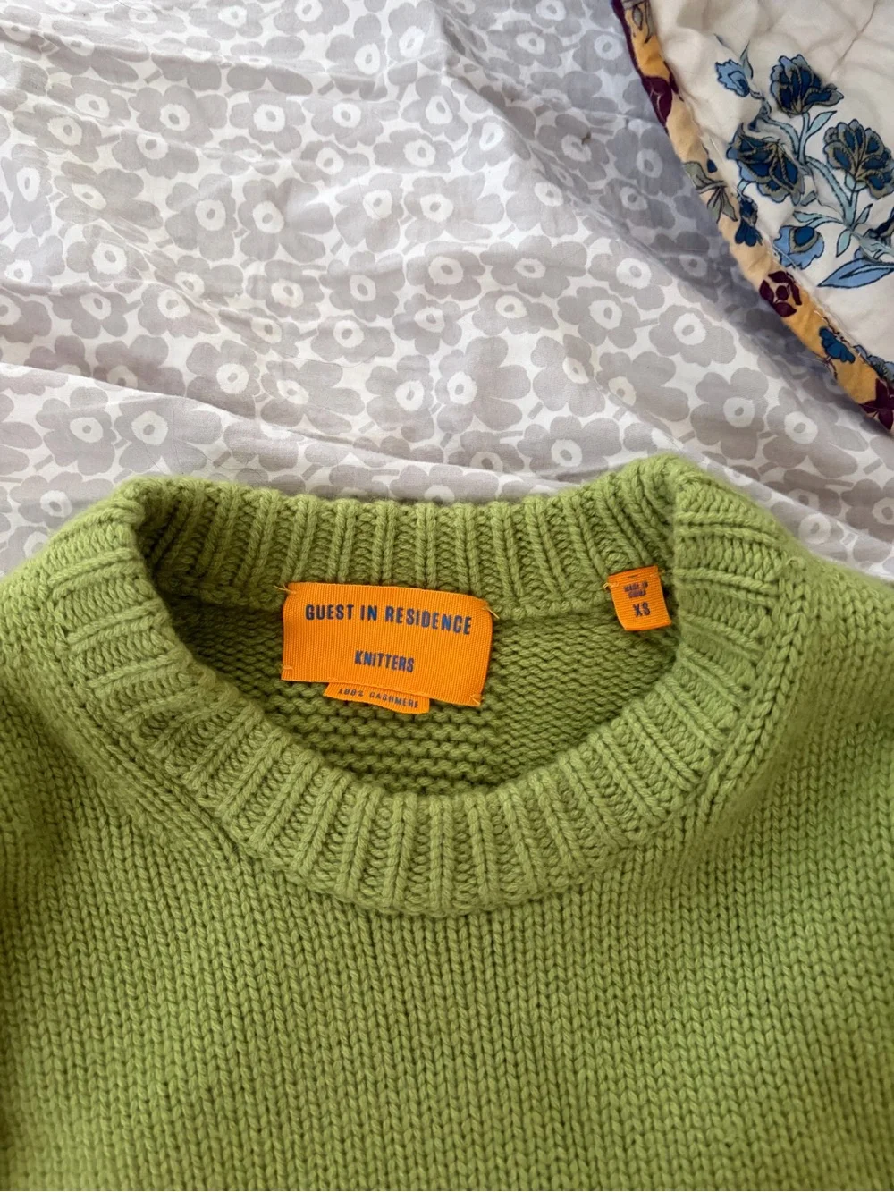 Lime Crewneck Knit Sweater - Women's Everyday Pullover